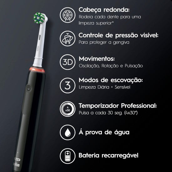 Escova Elétrica Pro Séries 3 Bivolt - Oral-B